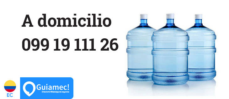 Botellones de agua y gas a domicilio en Guayaquil