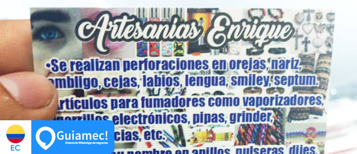 Perforaciones, artículos recreativos, vaporizadores en Guayaquil