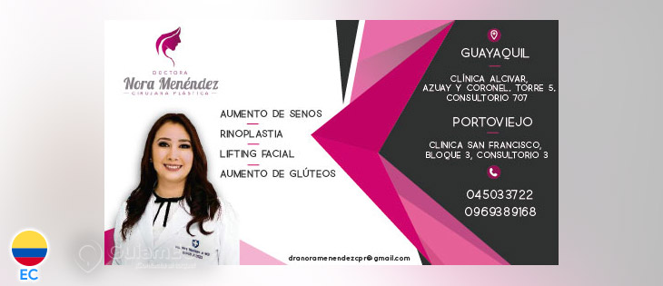 Cirujana plástica, estética reconstructiva en Guayaquil