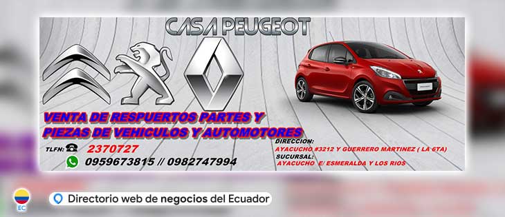 Repuestos Peugeot Guayaquil, Repuestos Citroen Guayaquil, Repuestos Xsara, repuestos Elysee  en Guayaquil