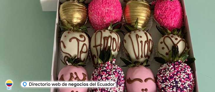 Regalos detalles flores, frutillas con chocolate, arreglos florales en Guayaquil