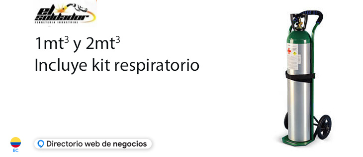 venta de cilindros de oxigeno en Milagro