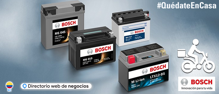 Tecnova S.A.,baterías bosch, bosch guayaquil, baterías bosch a domicilio en Guayaquil