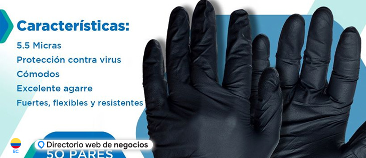 Bandeja desinfectante de calzado, guantes nitrilo en Quito