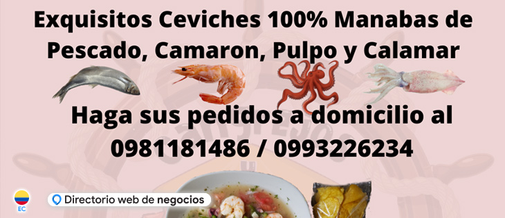 mariscos, cangrejos, ceviches en Guayaquil